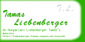 tamas liebenberger business card